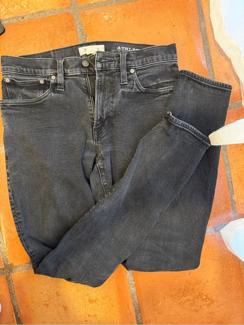 Madewell Men's Dark Gray Skinny Jeans